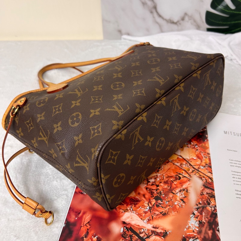 LV Neverfull 小號老花肩背包手提包 2008年-14