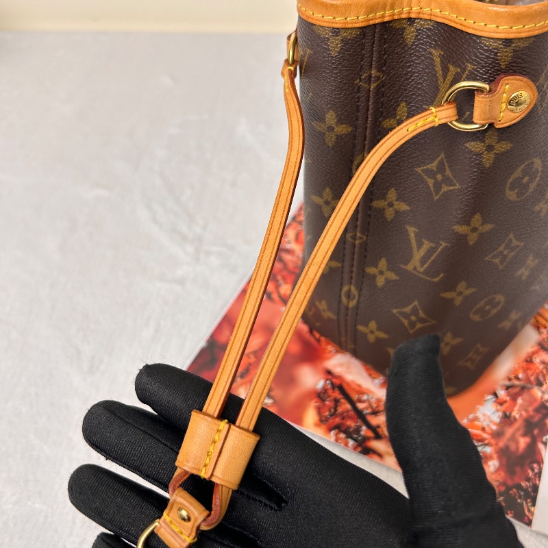 LV Neverfull 小號老花肩背包手提包 2008年-16