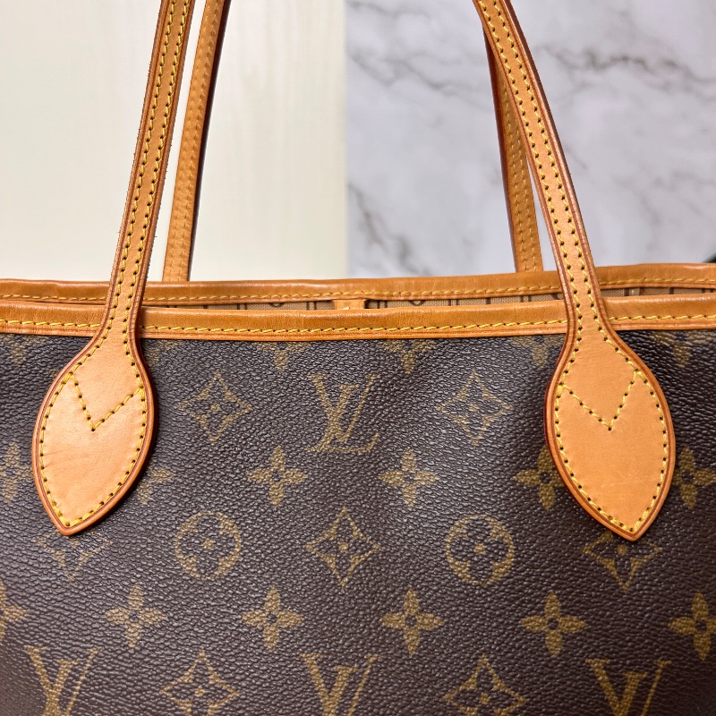 LV Neverfull 小號老花肩背包手提包 2008年-27