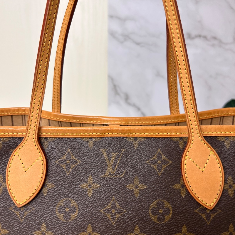 LV Neverfull 小號老花肩背包手提包 2008年-28
