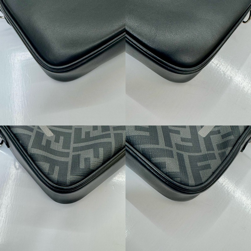 芬迪 FENDI ZUCCA CAMERA SHOULDER 7M0286 雙F老花相機包 斜背肩背包-4