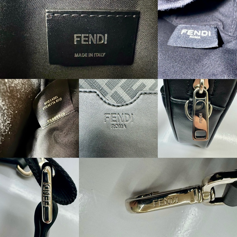 芬迪 FENDI ZUCCA CAMERA SHOULDER 7M0286 雙F老花相機包 斜背肩背包-7