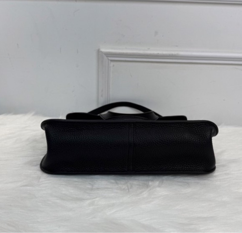 Hermes/愛馬仕 halzan31 哈喇子斜挎包 黑銀Togo皮 手提單肩包 經典低調 百搭通勤包包 A刻-3