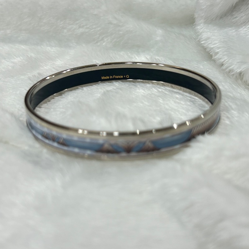 HERMÈS 愛馬仕 Enamel PM 琺瑯粉紅色 藍色 Q刻 2023年-6