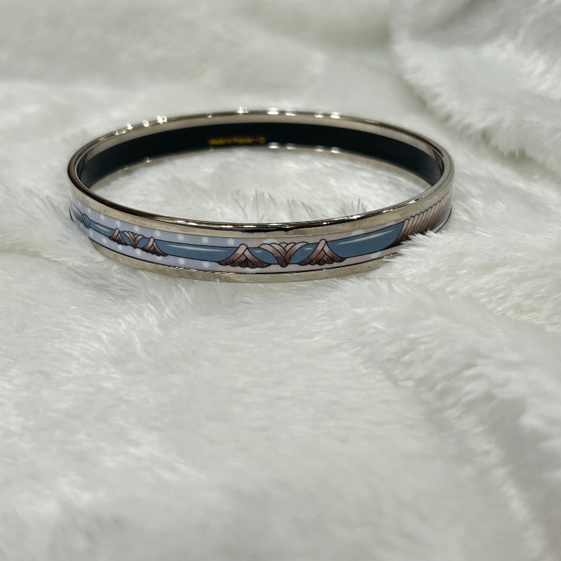 HERMÈS 愛馬仕 Enamel PM 琺瑯粉紅色 藍色 Q刻 2023年-7