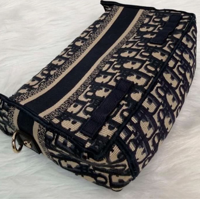 DIOR迪奧 DiorCamp郵差包 經典老花刺繡滿印帆布信使包 小號 可拆卸可調節肩帶 時尚百搭 女款單肩斜挎包-6