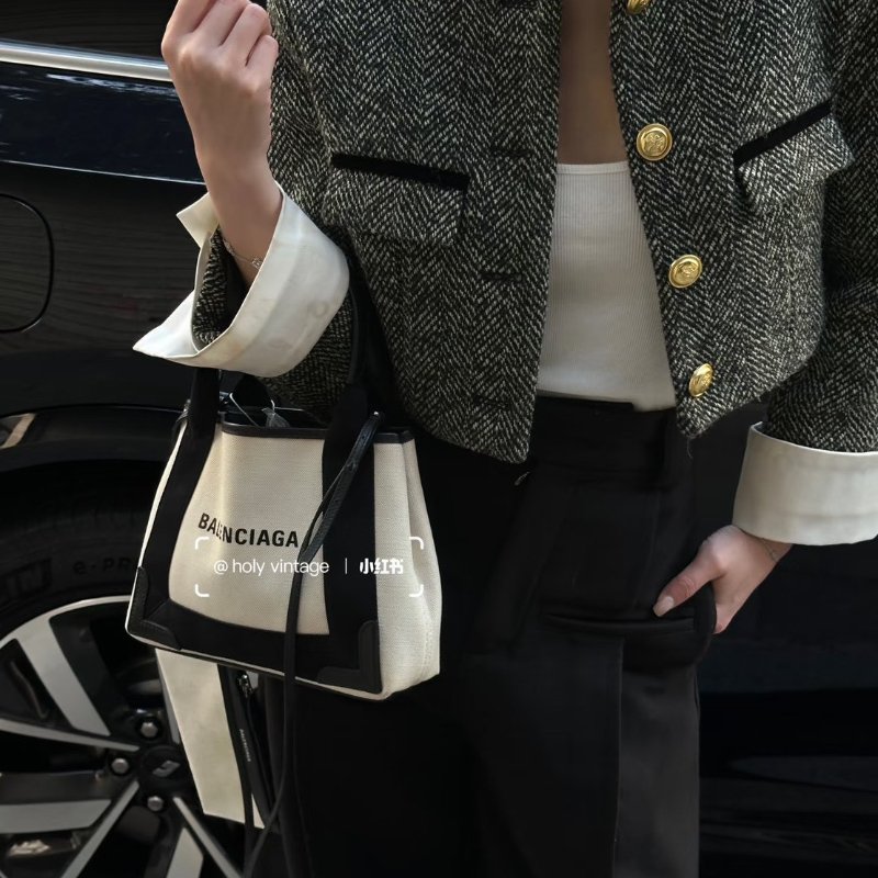 🏷Balenciaga 巴黎世家.Navy Cabas XS 托特包-21