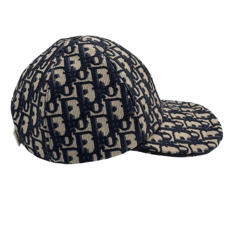 DIOR 迪奧 OBLIQUE D-PLAYER 鴨舌帽 刺繡帆布 老花 藍色系 58CM-2