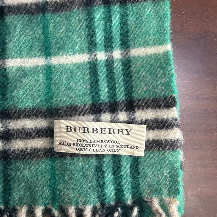 Burberry 綠格紋 圍巾 蘇格蘭-1