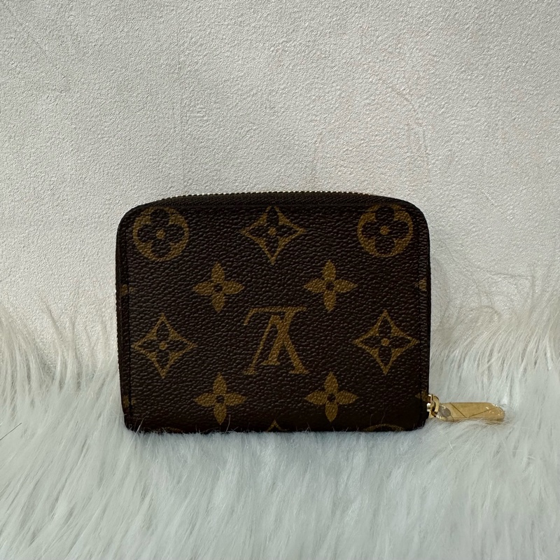 LV M60067 老花金釦拉鏈零錢包-0