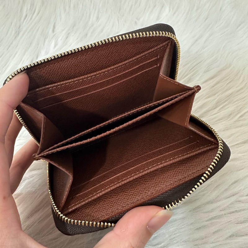 LV M60067 老花金釦拉鏈零錢包-22