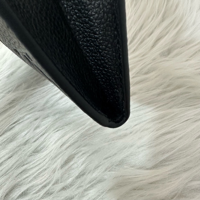 LV M81455 黑色牛皮壓紋金釦翻蓋零錢包 卡包-27