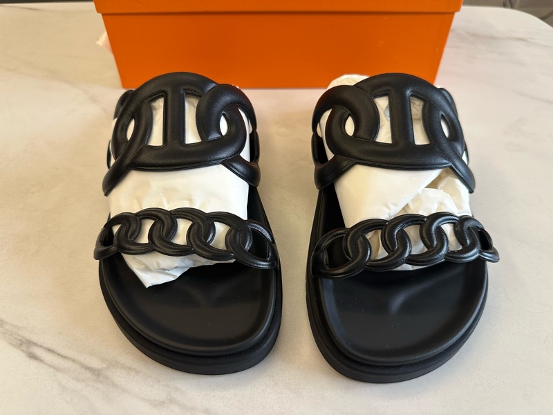 Hermes 新款豬鼻子二舅鞋-0