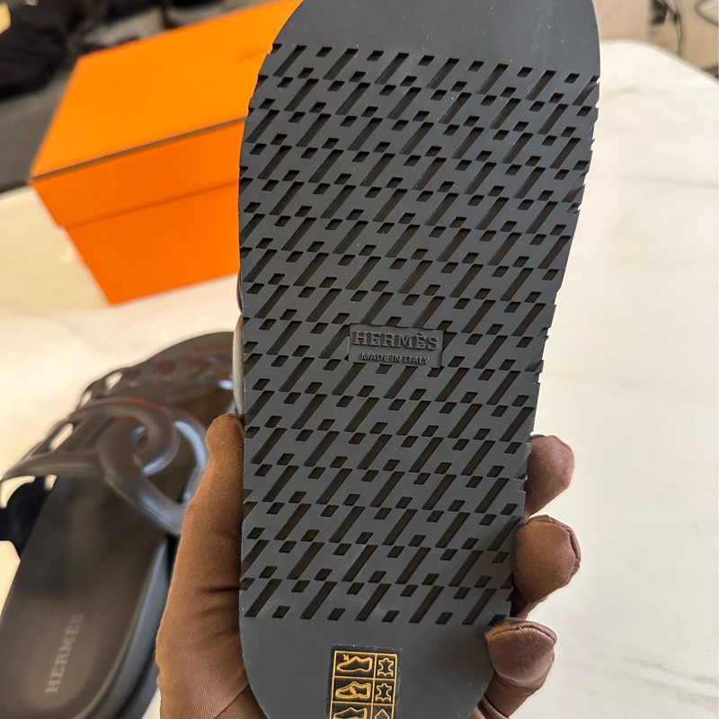 Hermes 新款豬鼻子二舅鞋-4