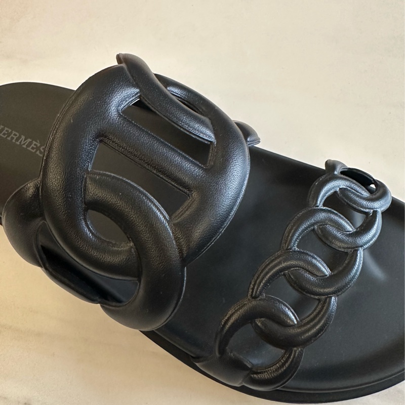 Hermes 新款豬鼻子二舅鞋-6