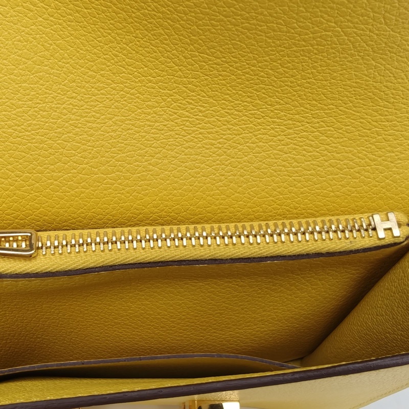 HERMES Roulis豬鼻子Slim錢包EC皮U刻金扣-5