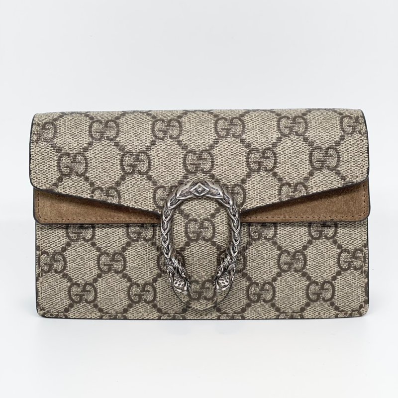 GUCCI緹花帆布酒神小包-5