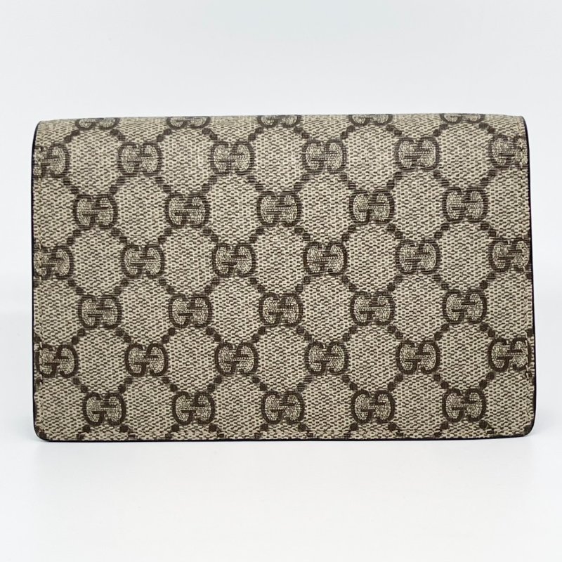 GUCCI緹花帆布酒神小包-6