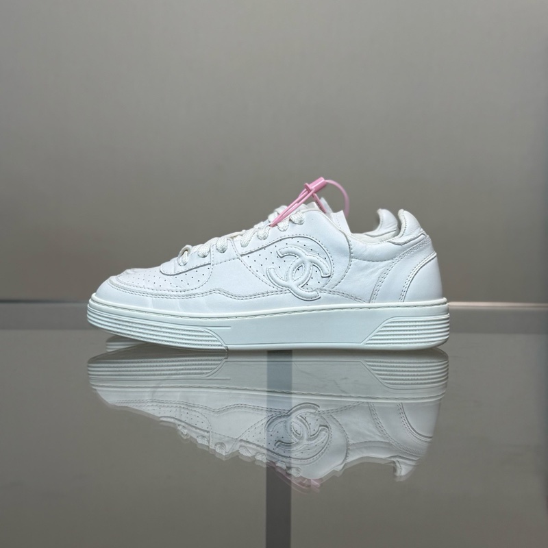⭐️CHANEL/香奈兒 23A 雙C logo 小白鞋 尺碼/36.5碼 成色/99-4