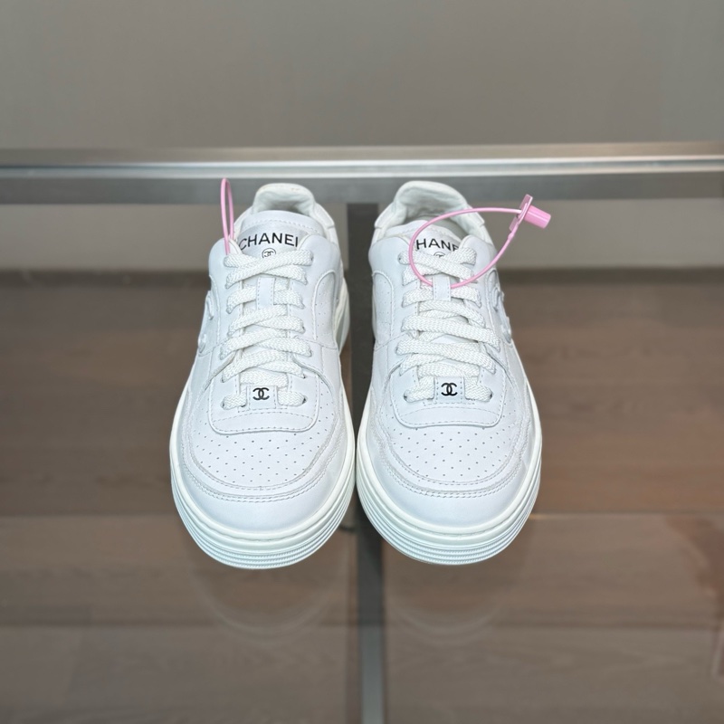 ⭐️CHANEL/香奈兒 23A 雙C logo 小白鞋 尺碼/36.5碼 成色/99-8