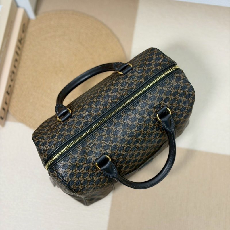 (賠本出清價💔)🏷Celine 瑟琳.中古黑老花波士頓-17