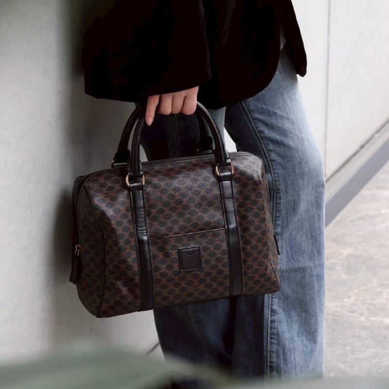 (賠本出清價💔)🏷Celine 瑟琳.中古黑老花波士頓-21