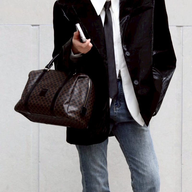 (賠本出清價💔)🏷Celine 瑟琳.中古黑老花波士頓-22