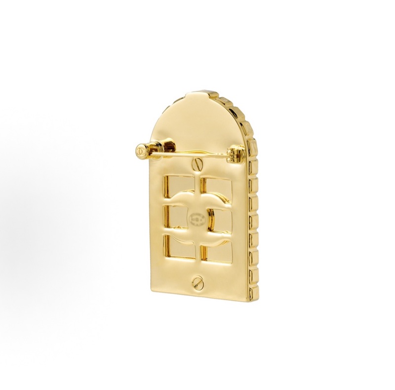 ⭐️Chanel 香奈兒金色雙C胸針,31號幸福之門胸針-2