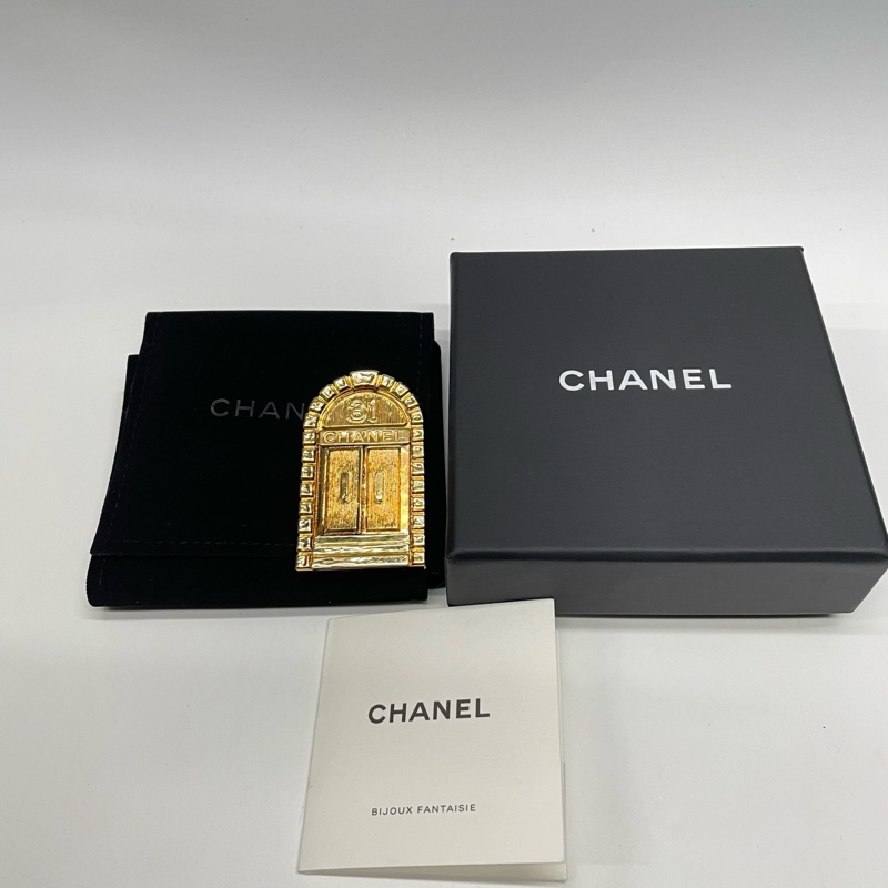 ⭐️Chanel 香奈兒金色雙C胸針,31號幸福之門胸針-5
