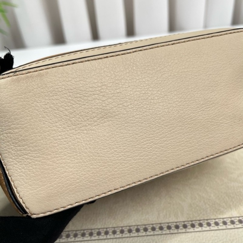 Loewe羅意威 puzzle mini焦糖色拼色幾何包 手提方便 可單肩可斜挎 皮質柔軟 日常百搭-8
