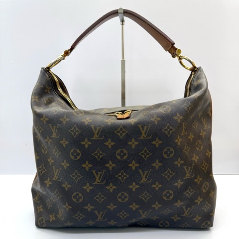 LOUIS VUITTON 路易威登 老花SULLY MM雙拉鍊肩背包 M40587