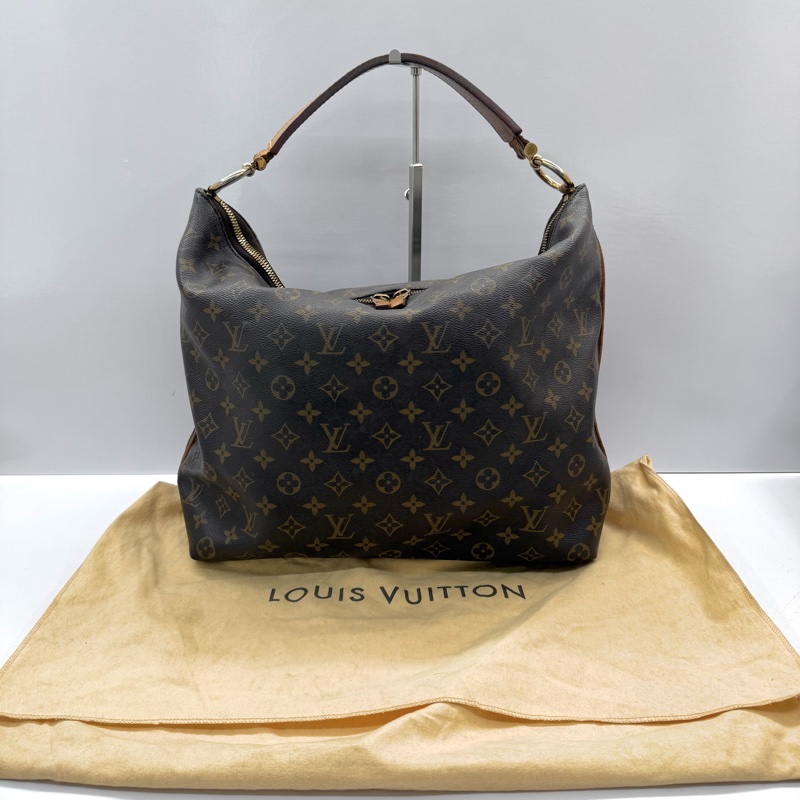 LOUIS VUITTON 路易威登 老花SULLY MM雙拉鍊肩背包 M40587-2