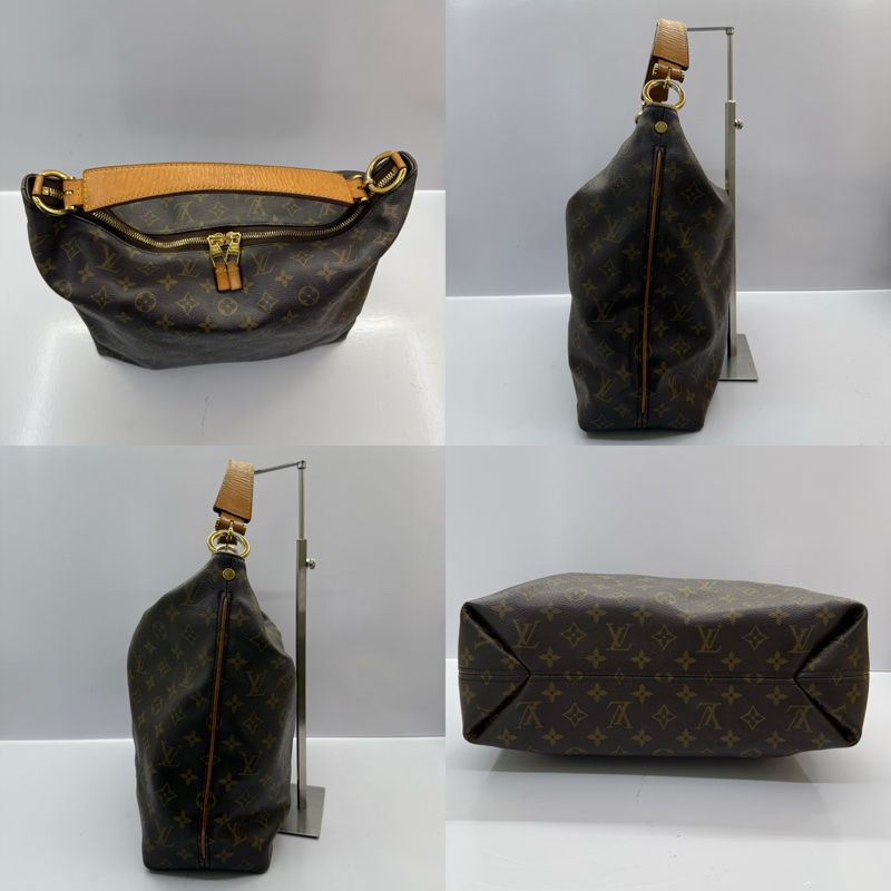 LOUIS VUITTON 路易威登 老花SULLY MM雙拉鍊肩背包 M40587-3