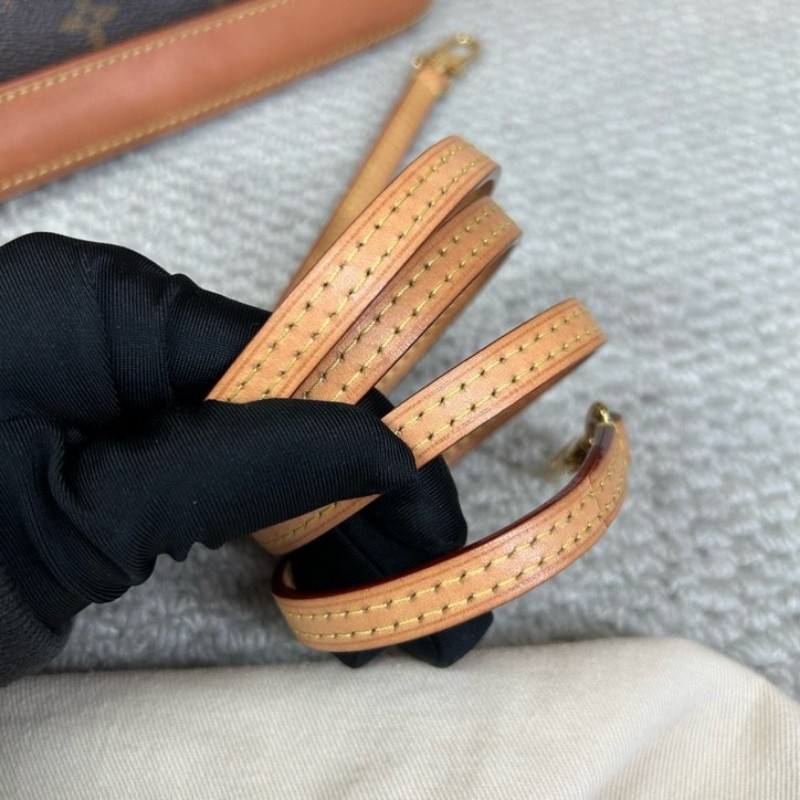 LV路易威登貝殼BB 芯片款 經典老花貝殼包 時尚百搭 手拎優雅 斜挎休閒 容量大-18