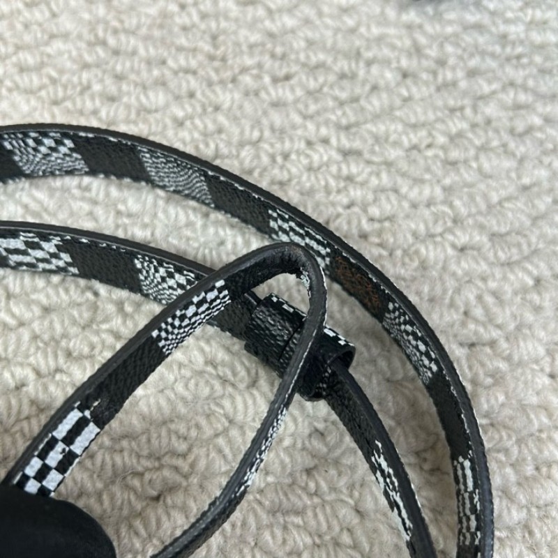 LV路易威登 steamer nano黑白棋盤格斜挎包 有肩帶 可單肩可斜挎可手提 斯卡版黑白棋盤格 趣味性upup 容量實用 日常通勤百搭-15