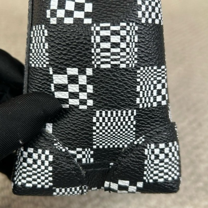 LV路易威登 steamer nano黑白棋盤格斜挎包 有肩帶 可單肩可斜挎可手提 斯卡版黑白棋盤格 趣味性upup 容量實用 日常通勤百搭-19