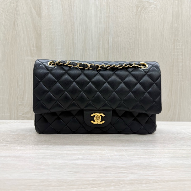 CHANEL💕黑金羊皮CF25/A01112-1