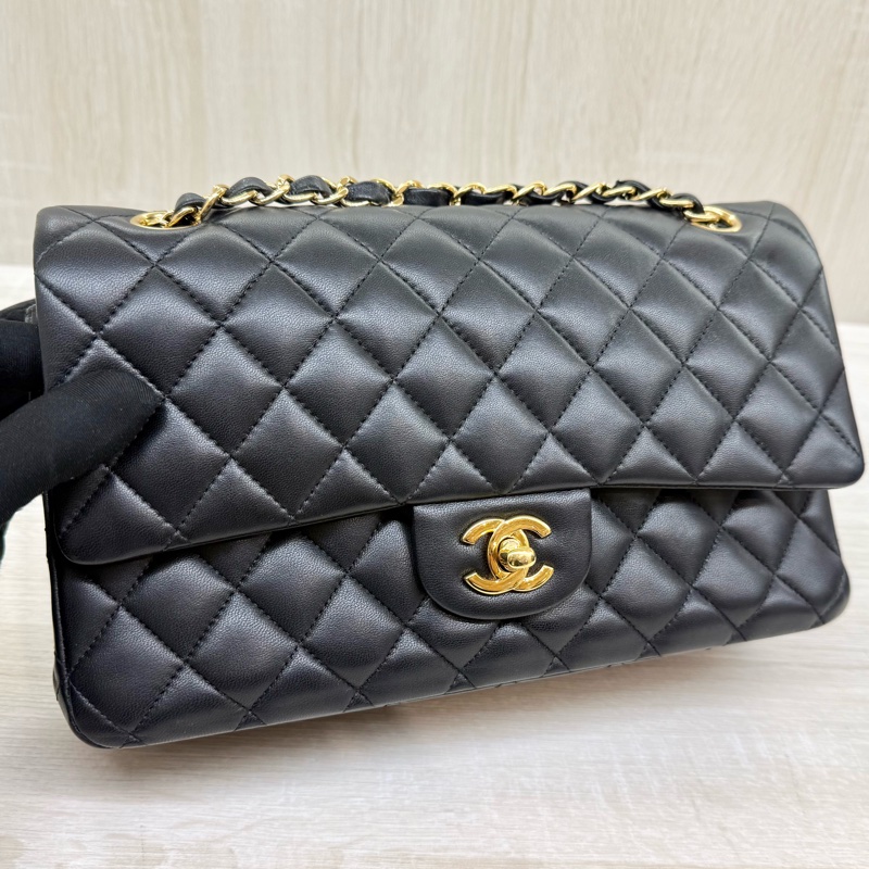 CHANEL💕黑金羊皮CF25/A01112-11