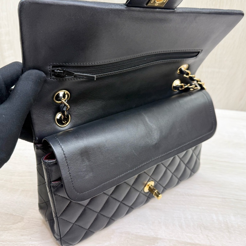 CHANEL💕黑金羊皮CF25/A01112-13