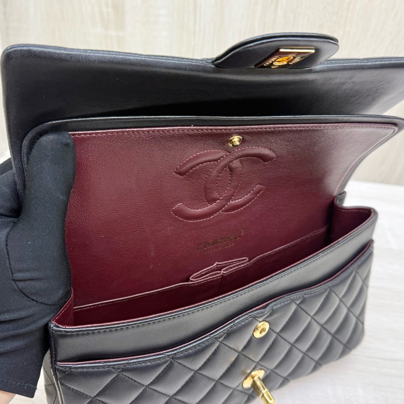 CHANEL💕黑金羊皮CF25/A01112-14