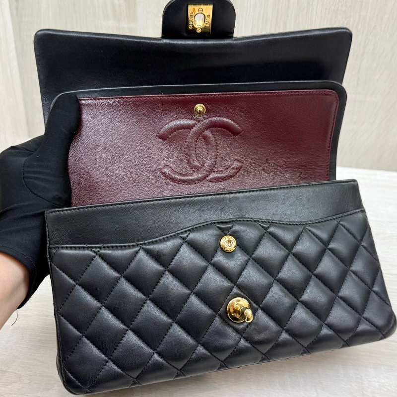 CHANEL💕黑金羊皮CF25/A01112-15