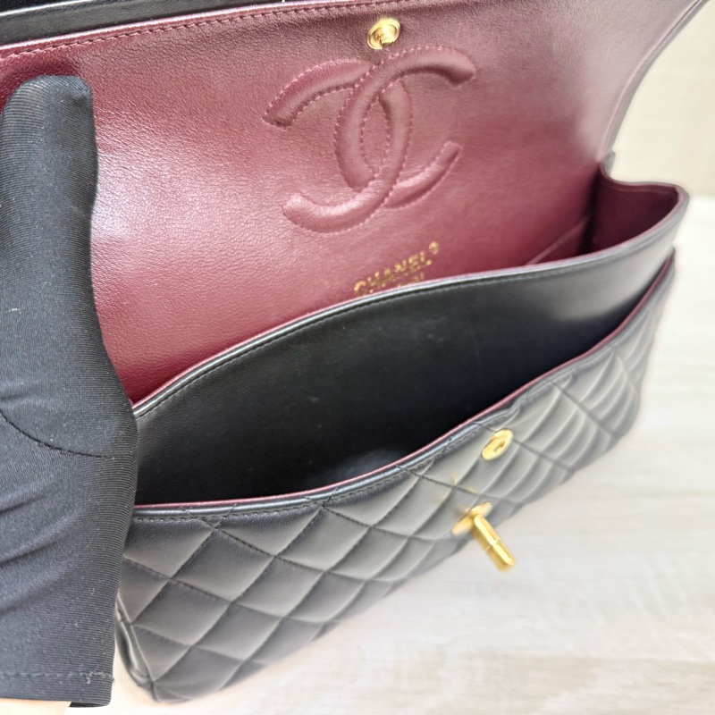 CHANEL💕黑金羊皮CF25/A01112-16