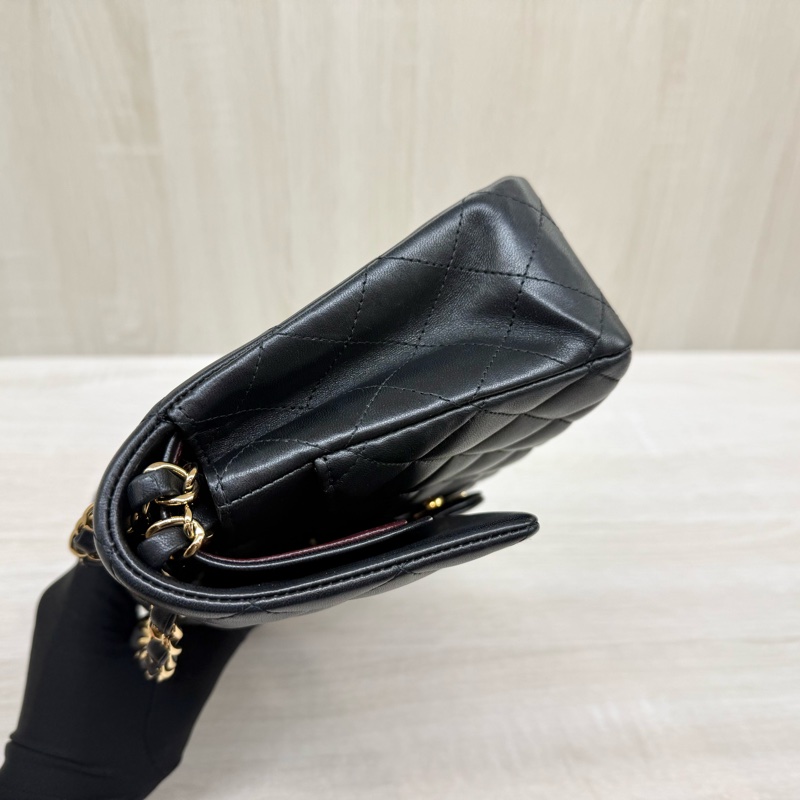 CHANEL💕黑金羊皮CF25/A01112-23