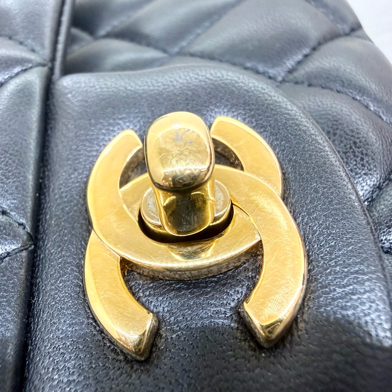 CHANEL💕黑金羊皮CF25/A01112-24