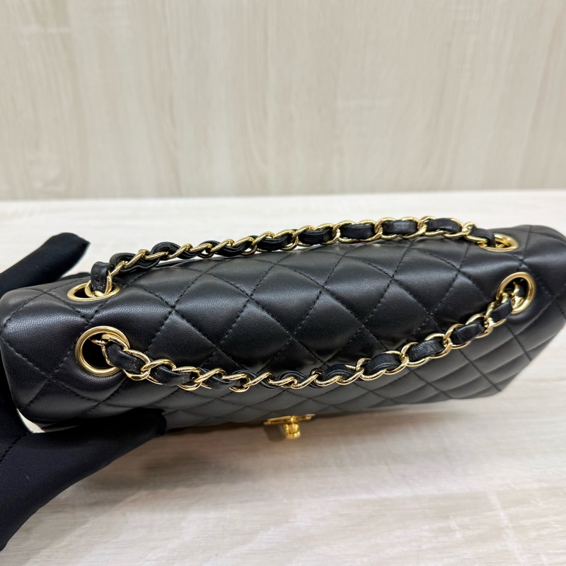 CHANEL💕黑金羊皮CF25/A01112-25