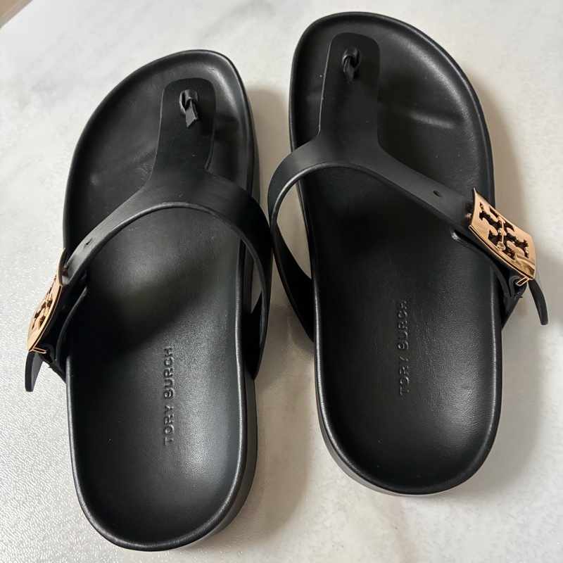 Tory Burch Mellow Thong Sandals人字真皮拖涼鞋-1
