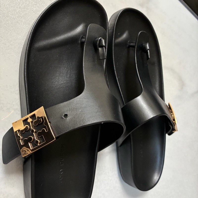 Tory Burch Mellow Thong Sandals人字真皮拖涼鞋-2