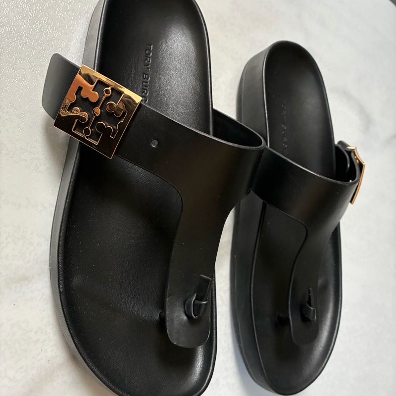 Tory Burch Mellow Thong Sandals人字真皮拖涼鞋-3