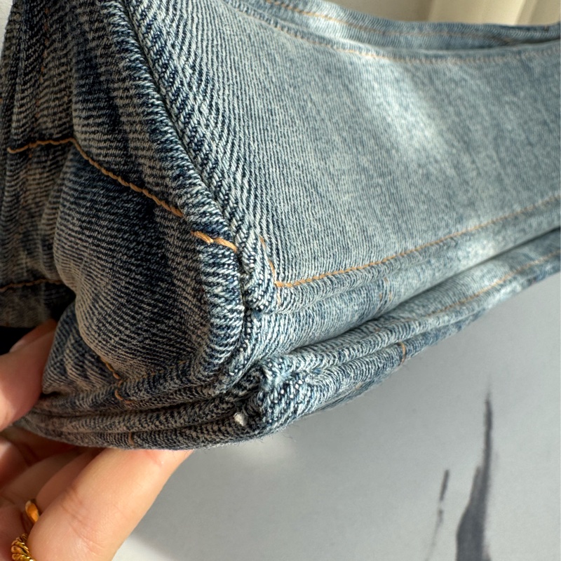 Balenciaga 丹寧銀釦沙漏包-8