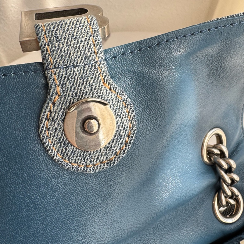 Balenciaga 丹寧銀釦沙漏包-16